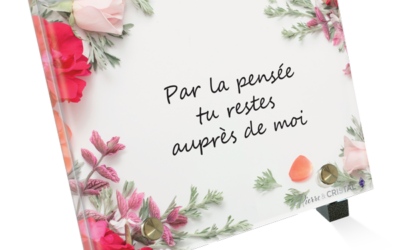 Plaque Funéraire Bouquet Fleuri comme Témoignage Éternel d’Amour.