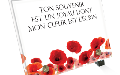 Plaque Funéraire Coquelicot: Évocation de Souvenirs Précieux