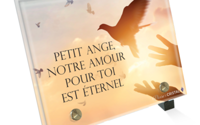 Plaque Funéraire Envol: Un Hommage Émouvant pour un Petit Ange